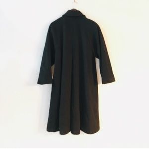 Christian Dior Black Wool Pea Coat Button Up